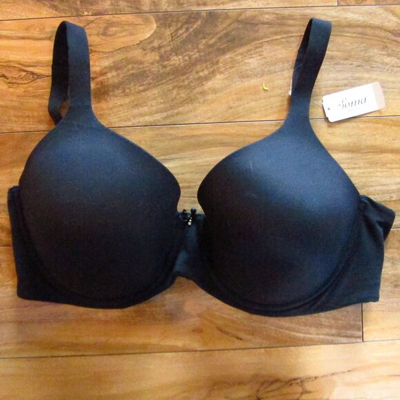 NWT- SOMA Black Embraceable Full Coverage Underwire Bra size 40DD - Picture 2 of 8